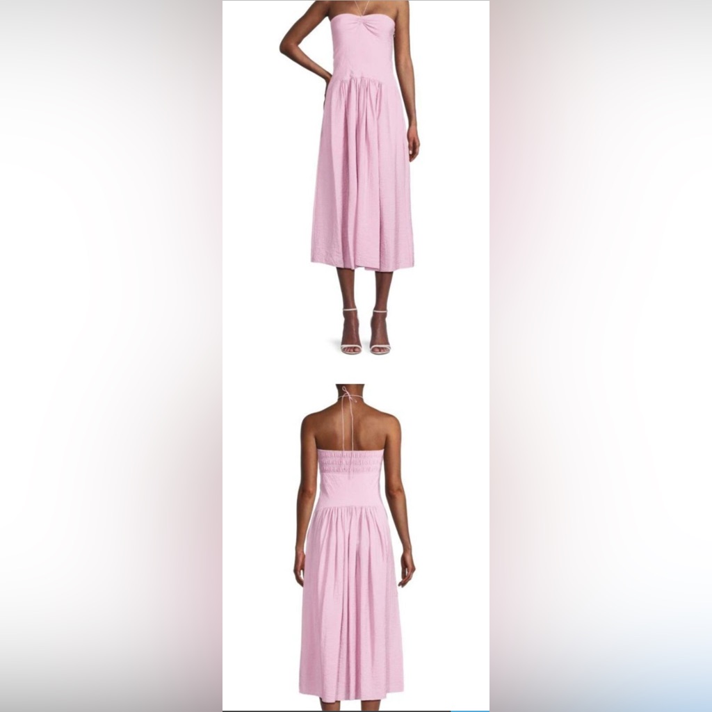 New"Vince Halter Neck Maxi Rayon Blend Dress~Size:Large~In Lilac